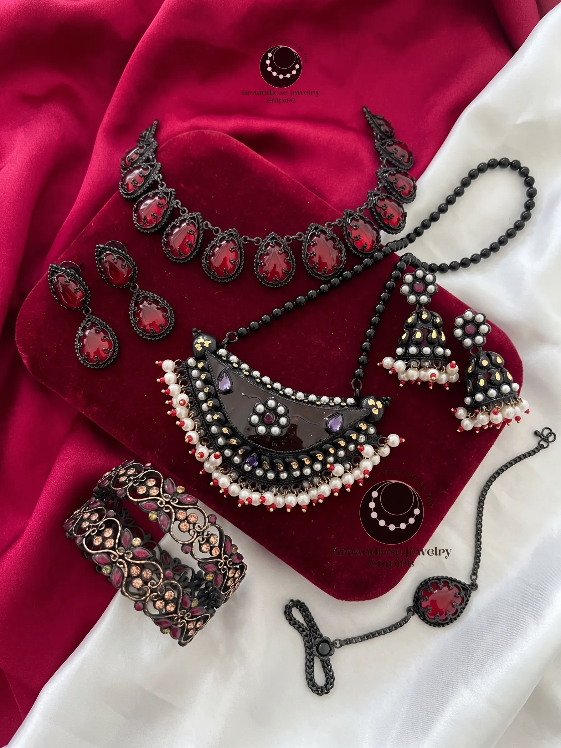 Black Polished Jewelry
